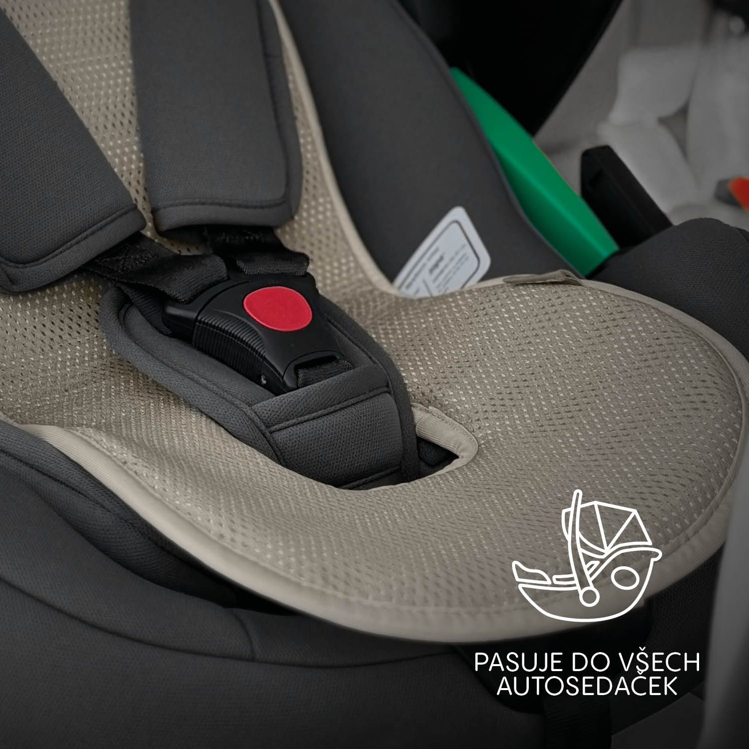 Prodyšná podložka do autosedačky Zopa Breeze sk. 0+ - Boss Grey
