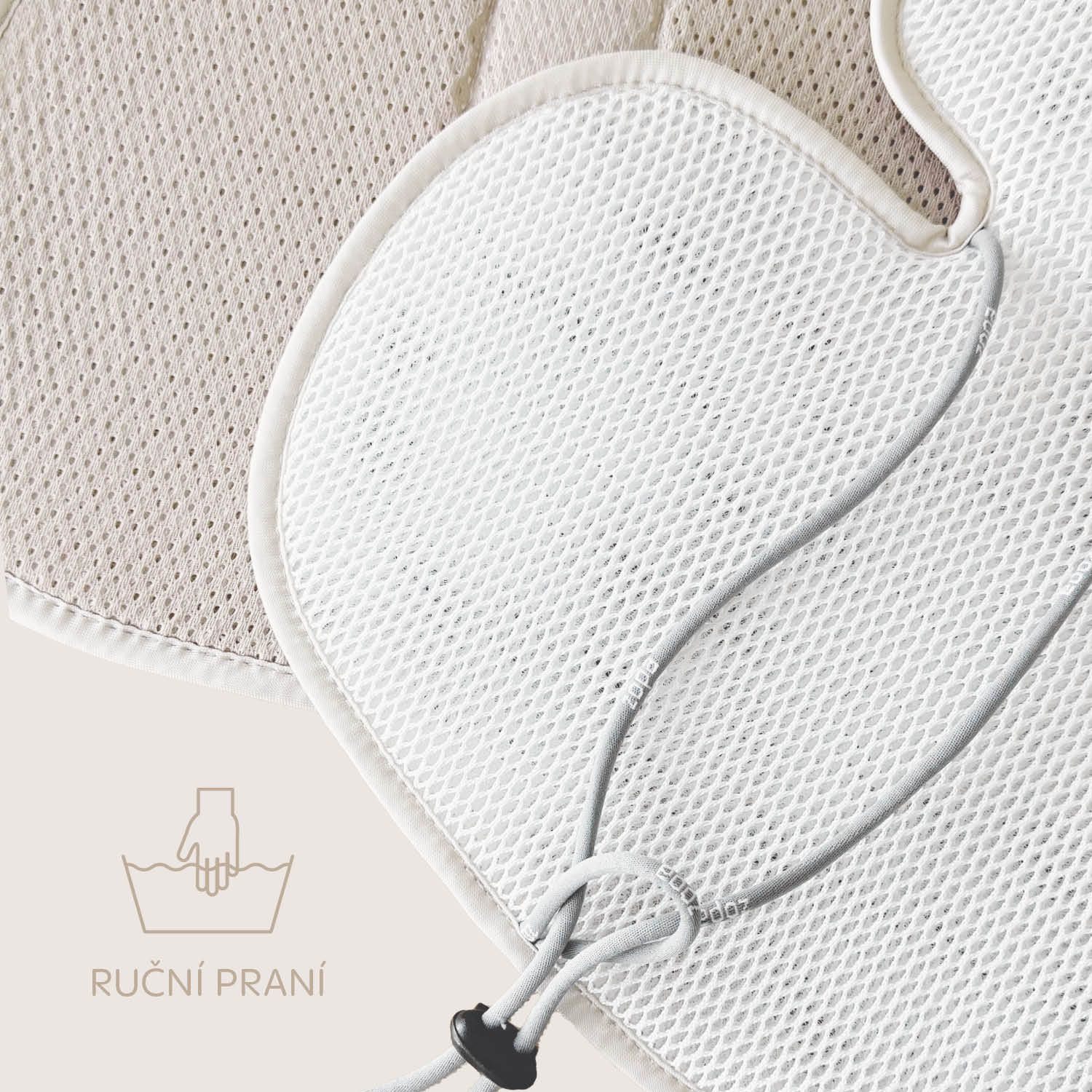 Prodyšná podložka do autosedačky Zopa Breeze sk. 2/3 - Ivory Beige