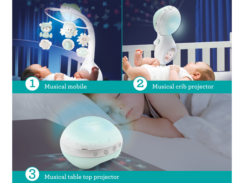 Infantino Hudební kolotoč s projekcí 3v1 Sage