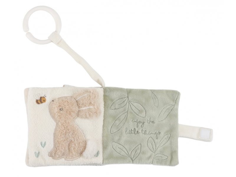 Little Dutch Závěsná textilní knížka s aktivitami Newborn Naturals