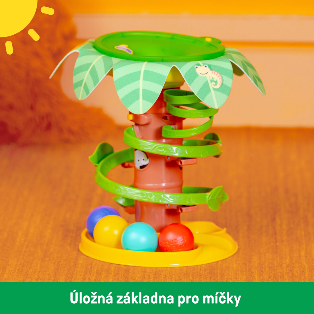 BRIGHT STARTS Dráha kuličková hudební Tropical Twirl 6m+
