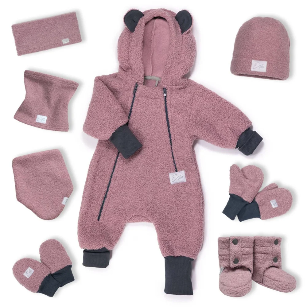 Capáčky Teddy fleece double Cyclamen pink velikost 3 - délka stélky 13cm