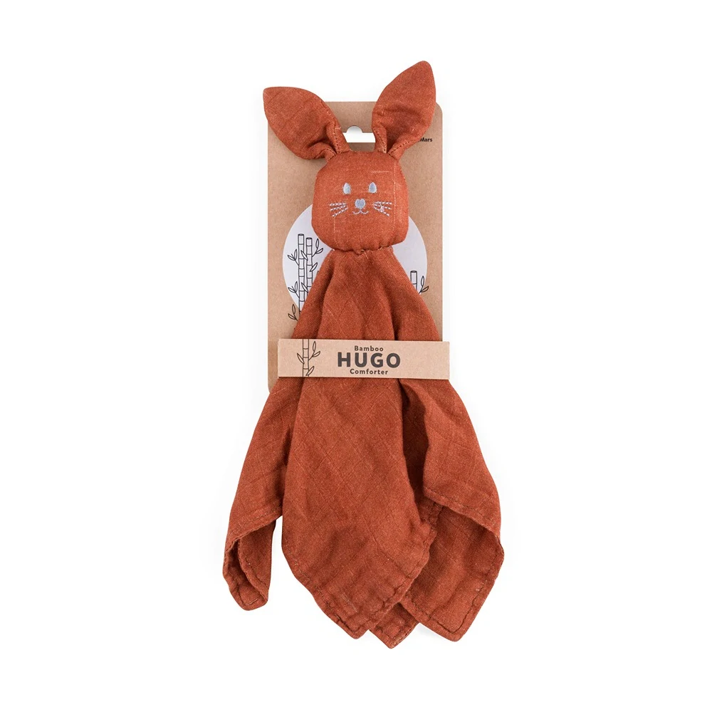 PETITE&MARS Mazlíček bambusový mušelínový Hugo Cinnamon Spice 0m+