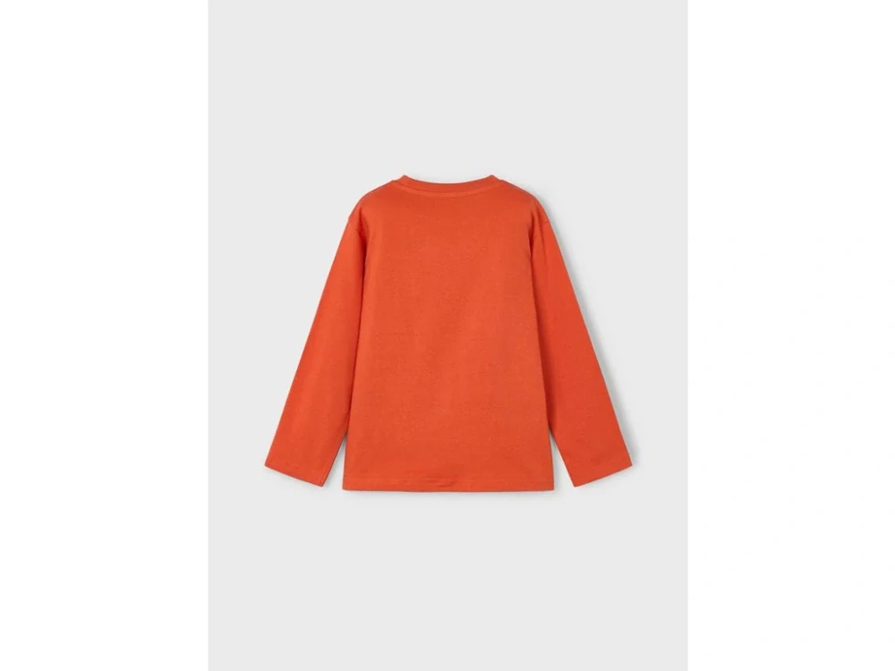 Chlapecké triko dlouhý rukáv Mayoral  s telefonem s kapse 4078-88 oranžové velikost 122