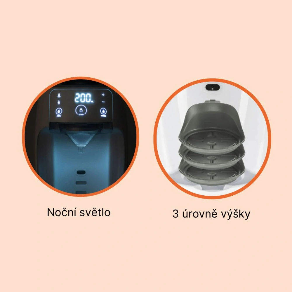 ZOPA Přístroj na přípravu kojeneckého mléka Babyccino, White