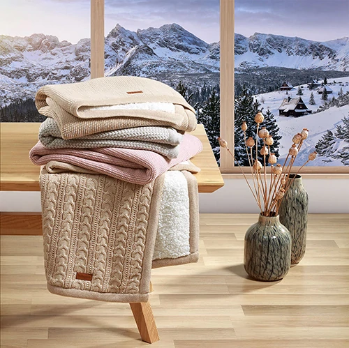BABYONO Deka bavlněná s fleecovou podšívkou 75 x 100 cm růžová