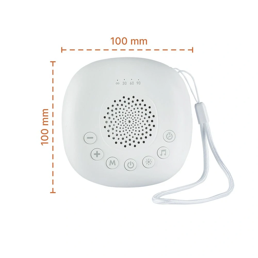 Přenosný usínací modul Premium s LED světlem, bílým šumem a zvuky, White