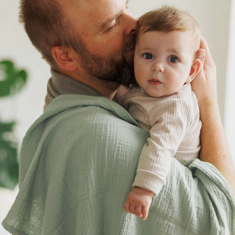 BABYONO Pleny mušelínové Super Soft 3 ks, Green 70 x 70 cm