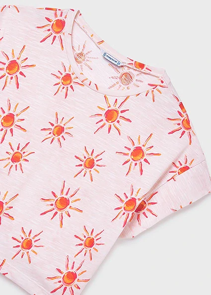 Dívčí triko Crop top Mayoral 6012-19