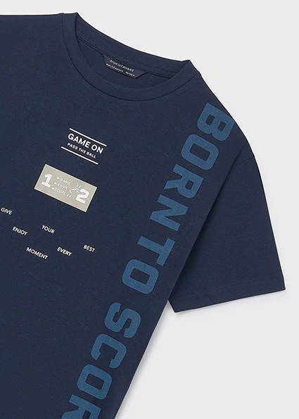 Chlapecké triko krátký rukáv Game Mayoral 6034-23 Tmavě modré