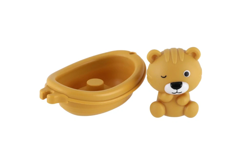 Lodičky gumové do vany se zvířátky 6ks v krabičce 18m+