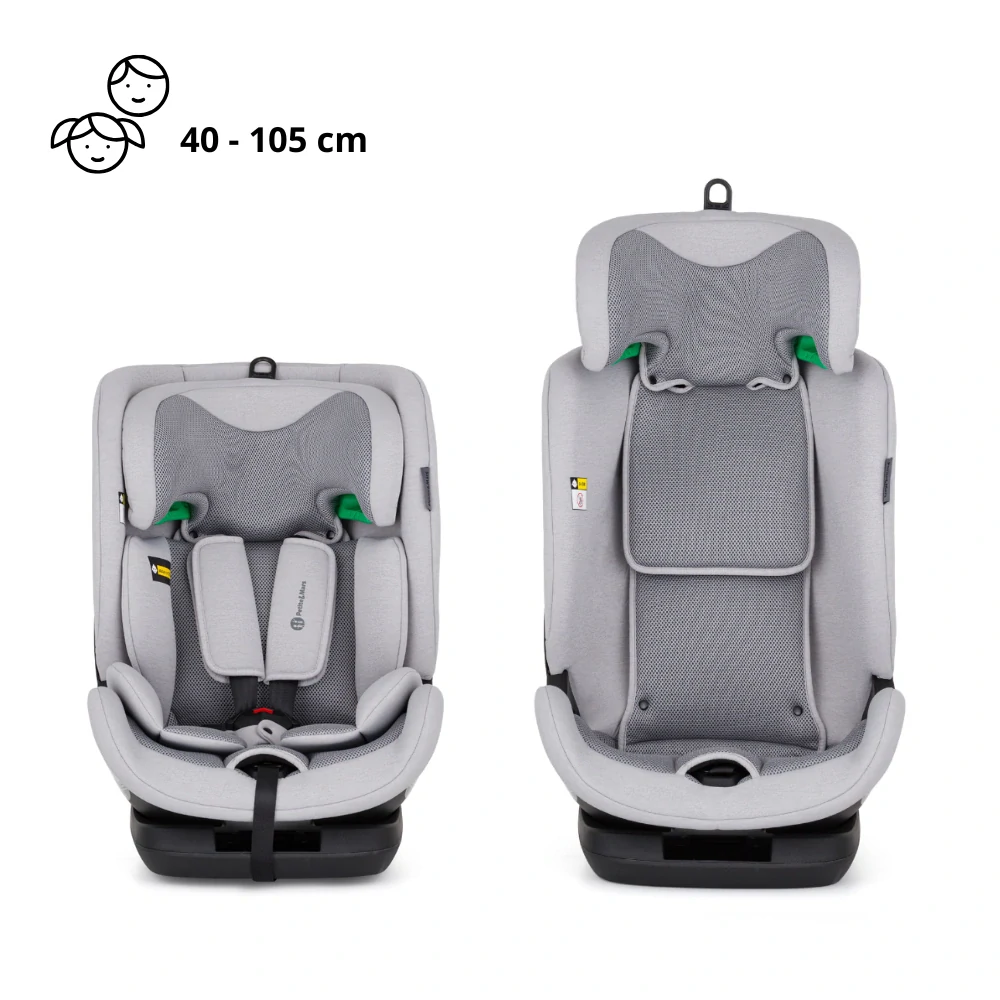 PETITE&MARS Autosedačka Prime Pro i-Size Gentle Grey Air 76-150 cm (9-36 kg)