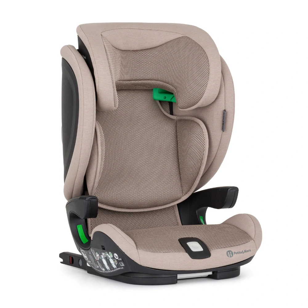 PETITE&MARS Autosedačka Elite Fix Pro i-Size Tan Brown Air 100-150 cm (15-36 kg)