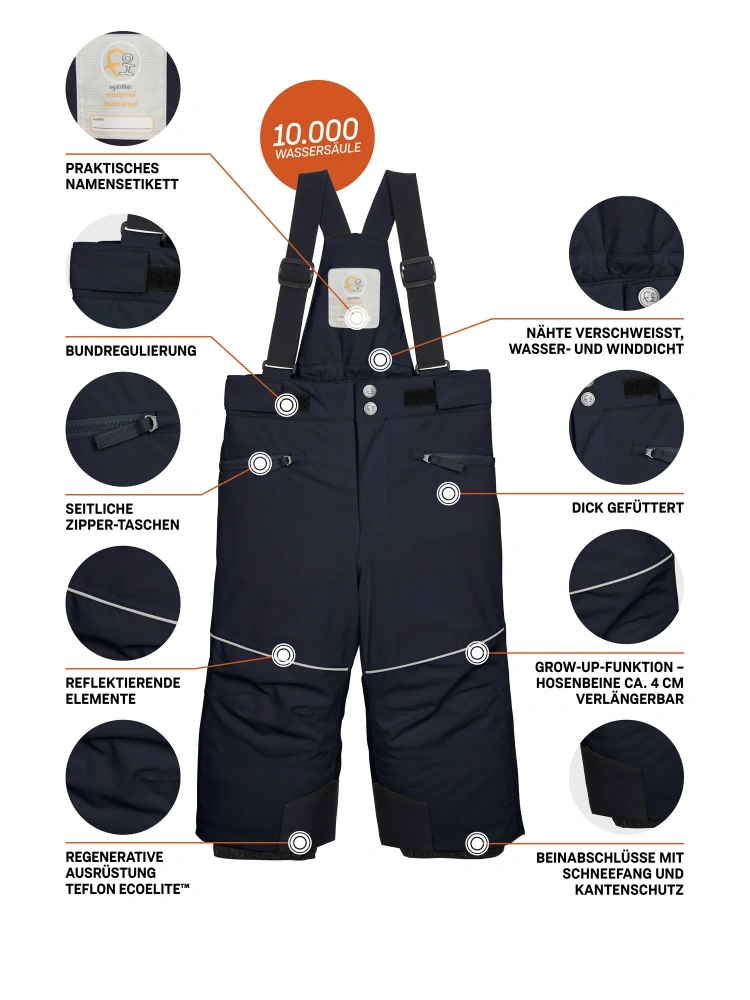 Killtec dětské lyžařské kalhoty 44823-00814 dark navy