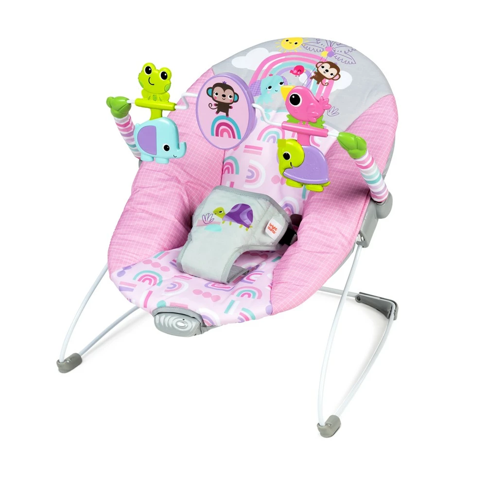 BRIGHT STARTS Lehátko vibrační Pink Paradise™ 0m+ do 9 kg