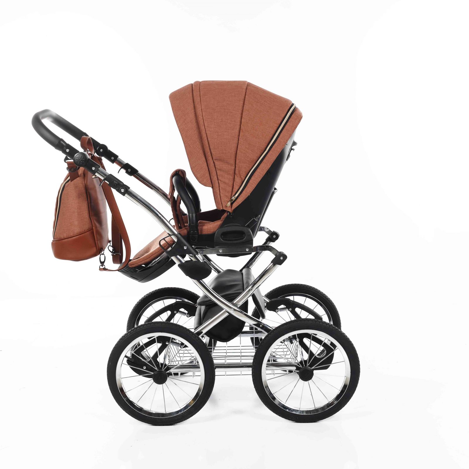 Kombinovaný kočárek Jasmine Camino Classic 01-Choco
