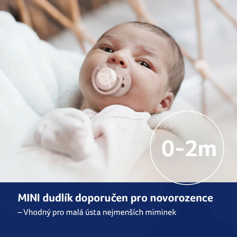 LOVI Dudlík mini BABY SHOWER 0-2m 2ks holka