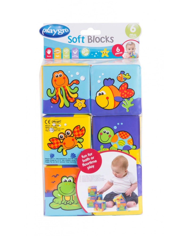 PLAYGRO - MĚKKÉ PĚNOVÉ KOSTKY