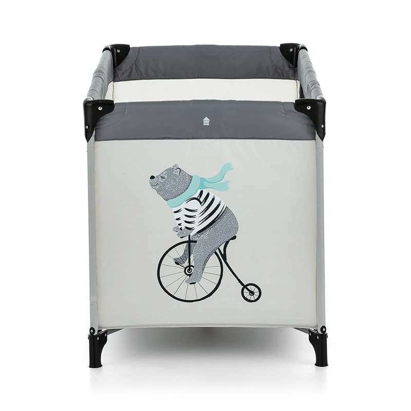 PETITE&MARS Postýlka cestovní Nyja Teddy Biker Grey