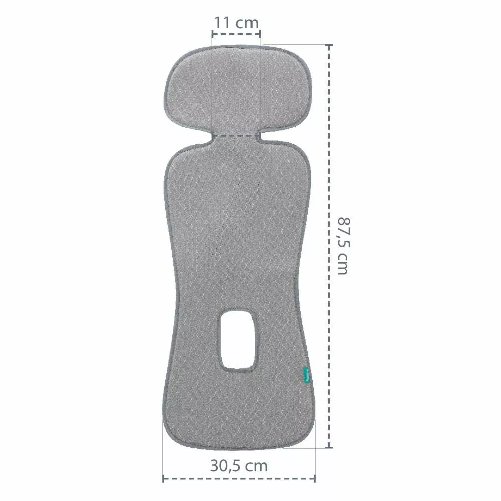 Prodyšná podložka do autosedačky Zopa Breeze sk. 1 - Ice Grey