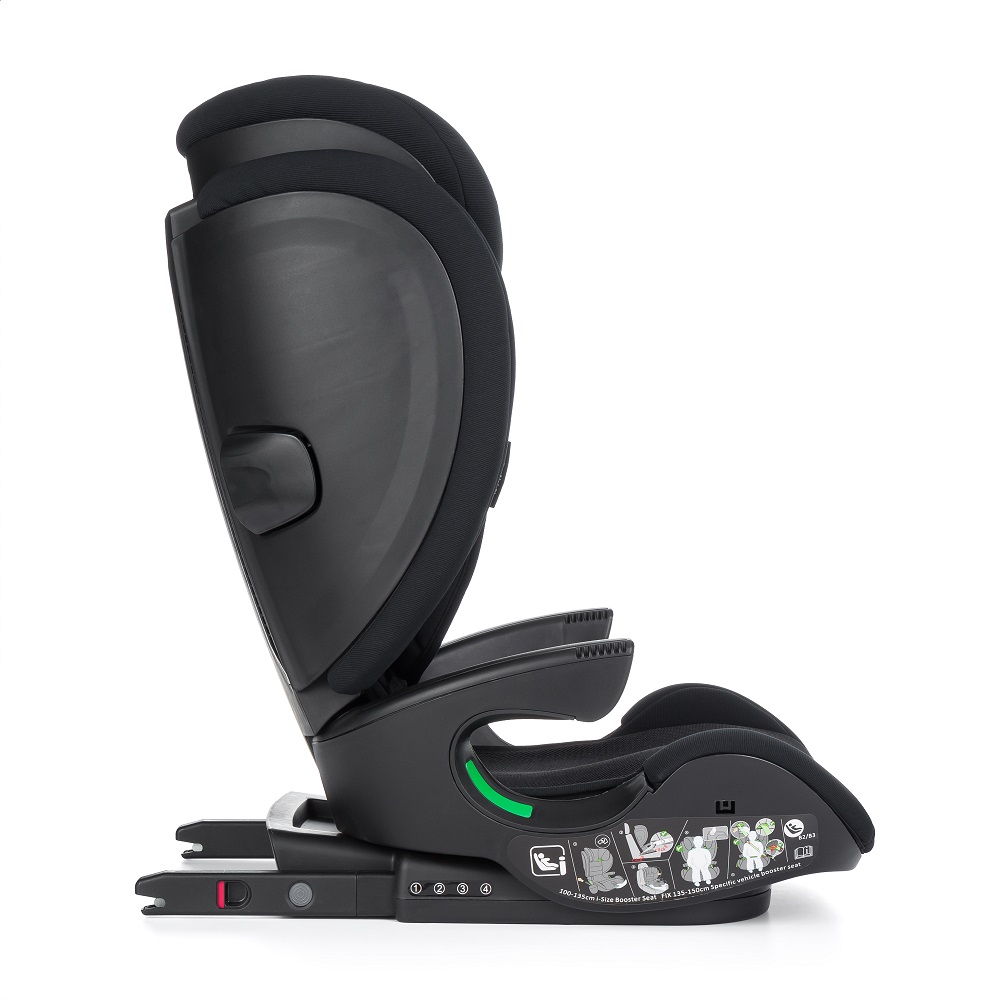 PETITE&MARS Autosedačka Elite Fix i-size 100-150 cm Black Air (15-36Kg)
