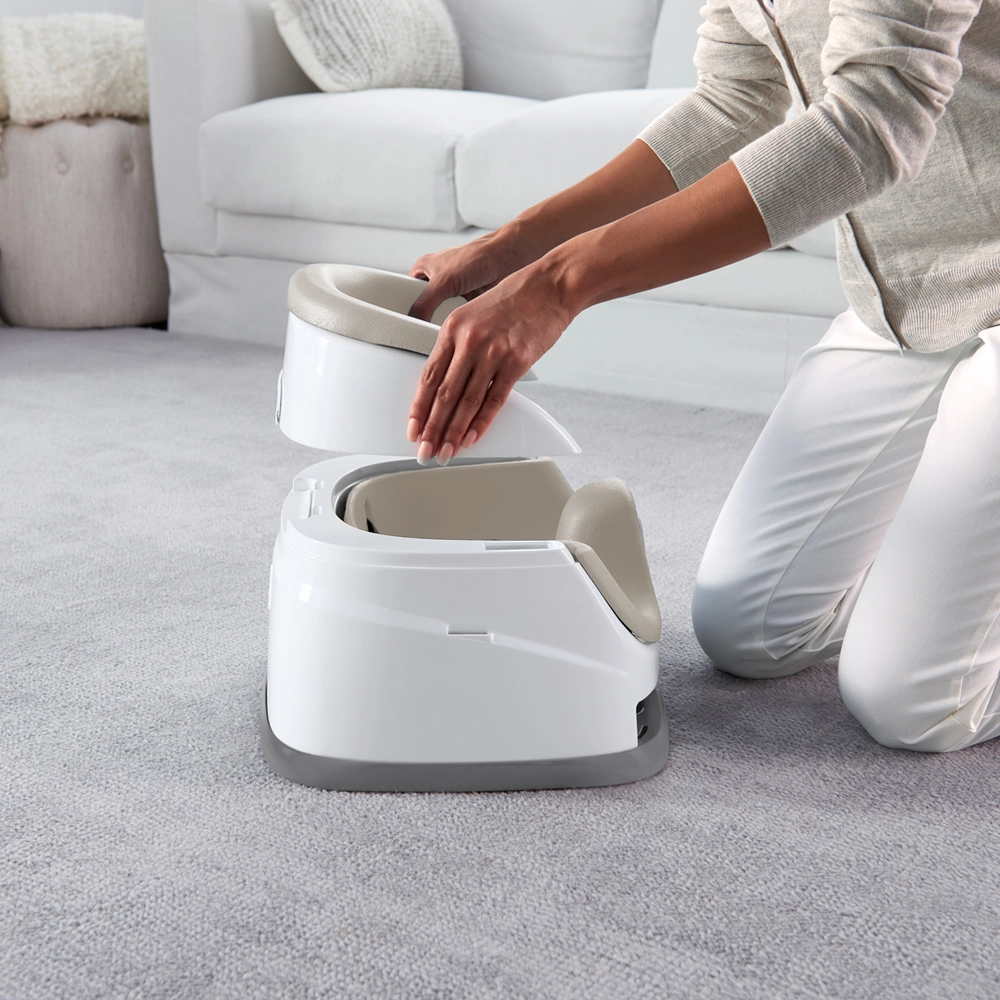 INGENUITY Podsedák na jídelní židli 2v1 Baby Base Cashmere 6m+ do 22 kg