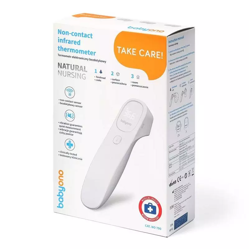 BABYONO Teploměr infračervený bezdotykový Natural nursing