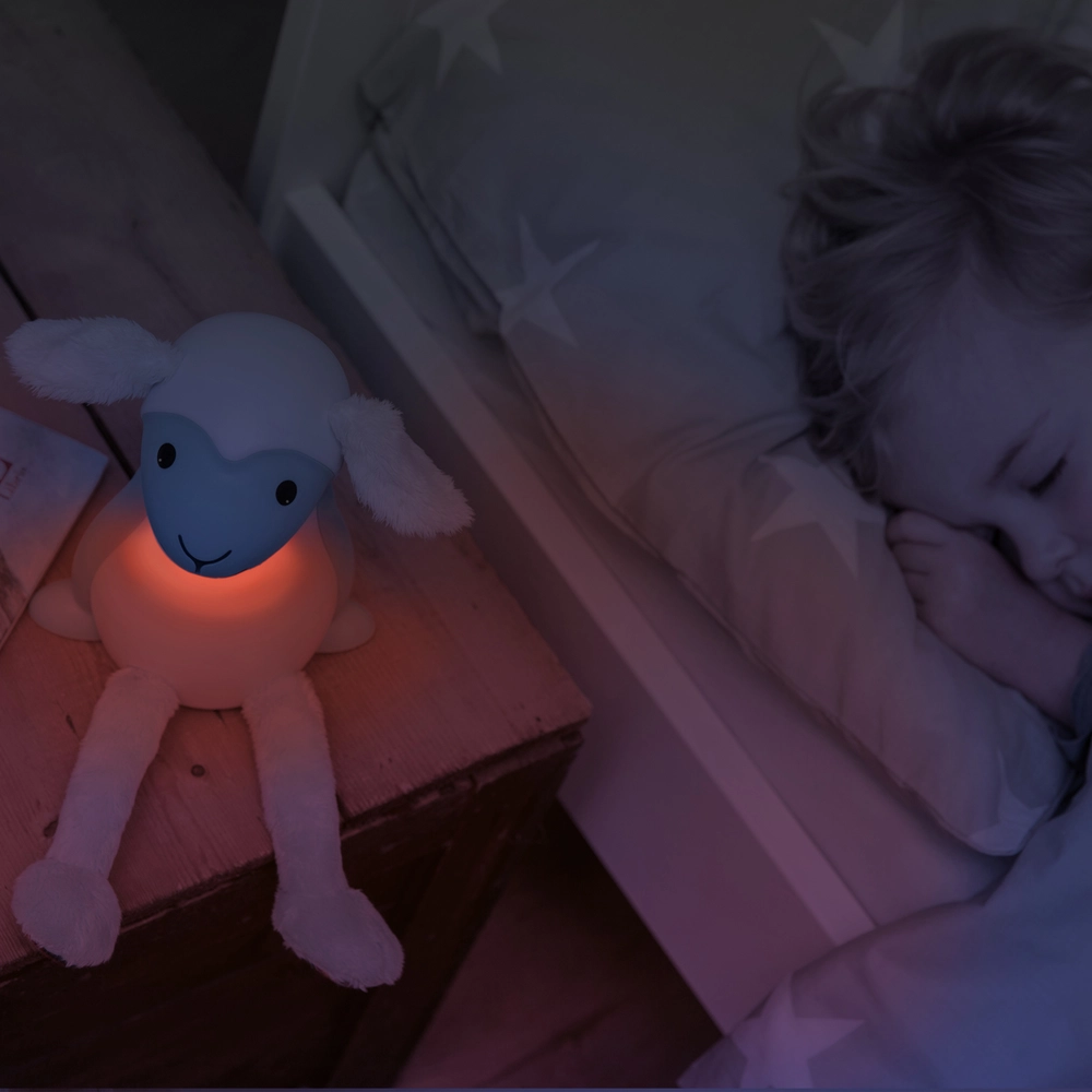 ZAZU Ovečka FIN šedá - čtecí lampička s nočním světlem