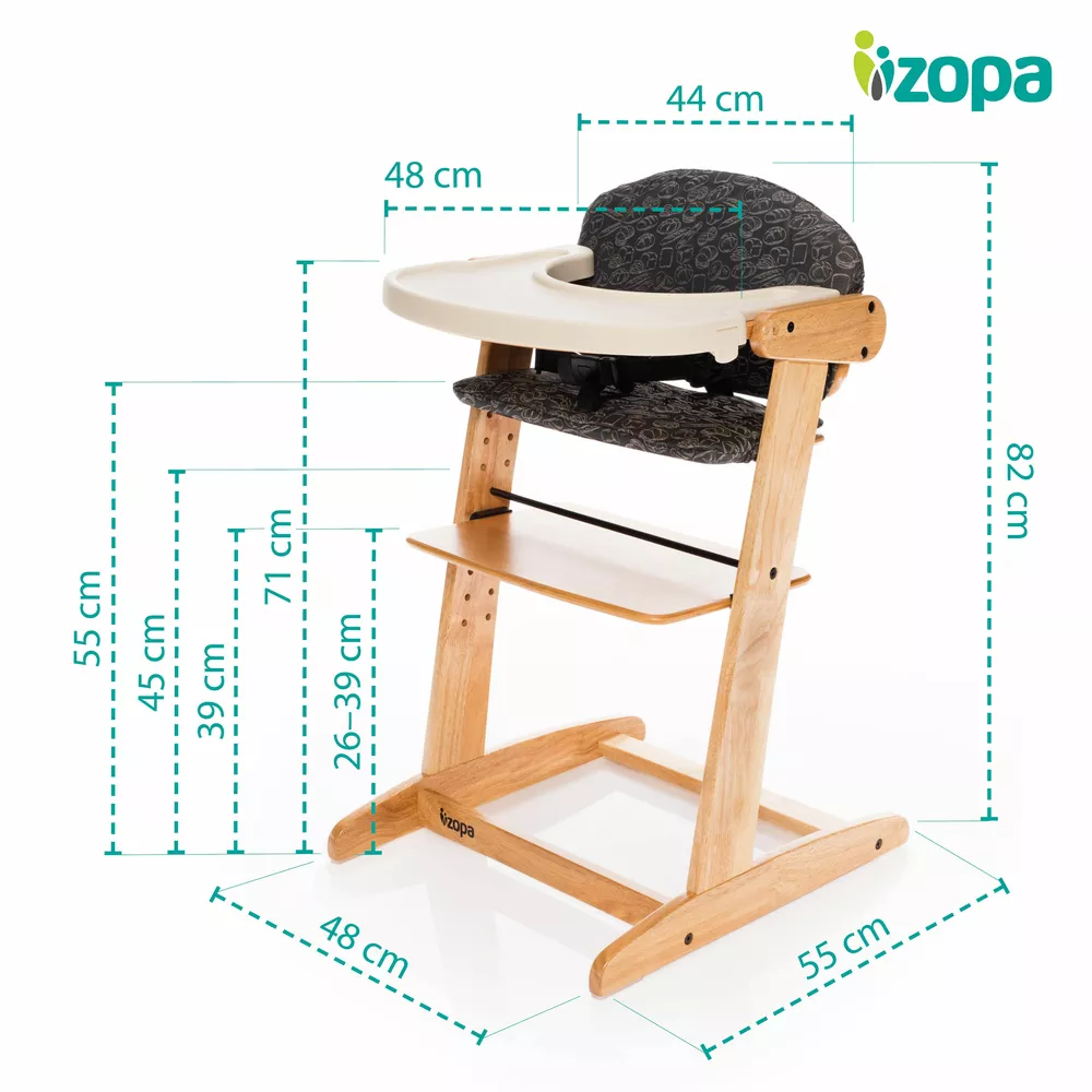 ZOPA Grow-up rostoucí židlička White/Grey