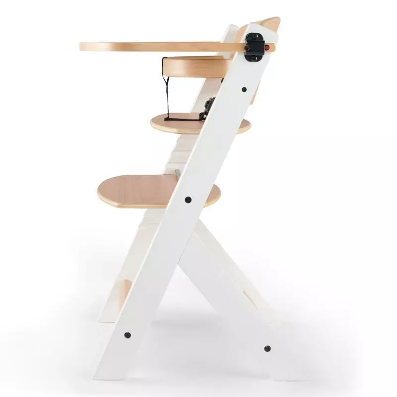 KINDERKRAFT Židlička jídelní Enock White Wooden Premium