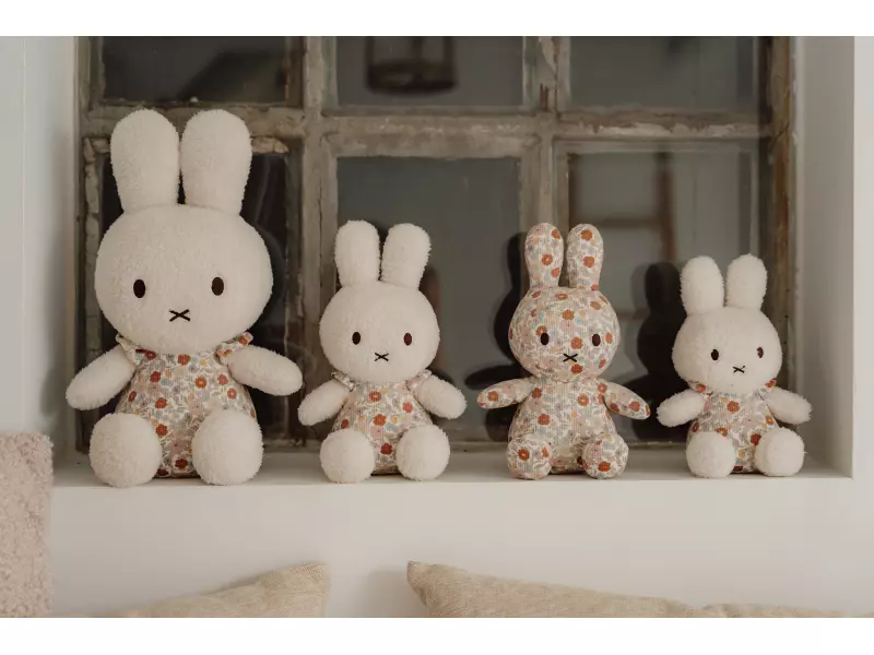 Little Dutch Králíček Miffy textilní Vintage Kytičky 35cm