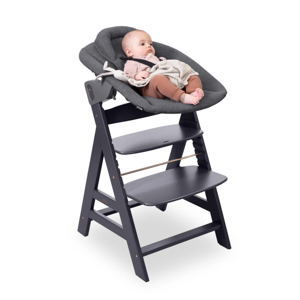Hauck Křesílko Alpha Bouncer Premium Dark Grey k židli Alpha+/Beta+