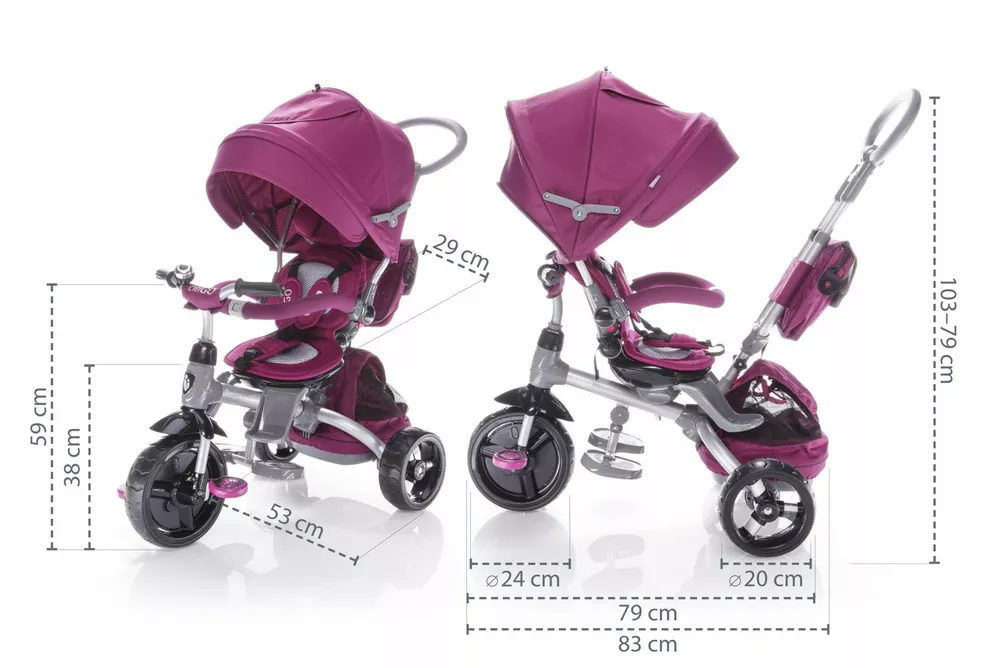 ZOPA Tříkolka CitiGo Pearl Grey
