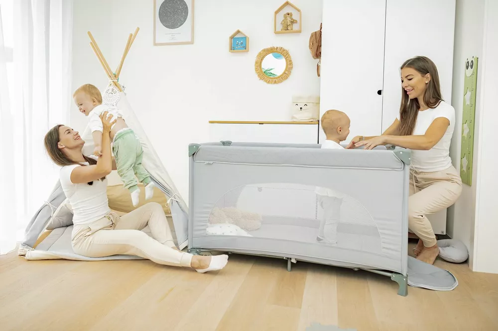 ZOPA Cestovní postýlka skládací Lely Grey