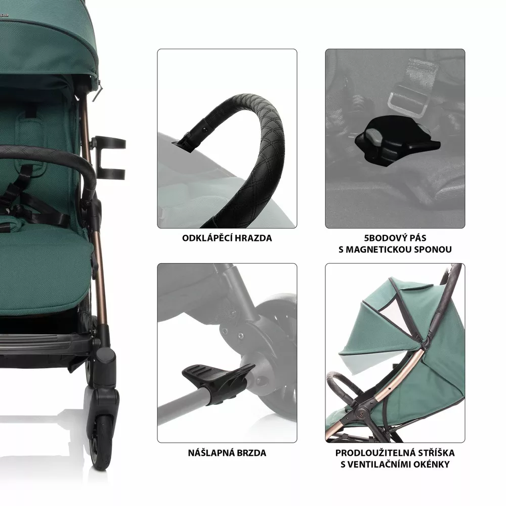 ZOPA Sportovní Kočárek Quiq 2 Atlantic Green