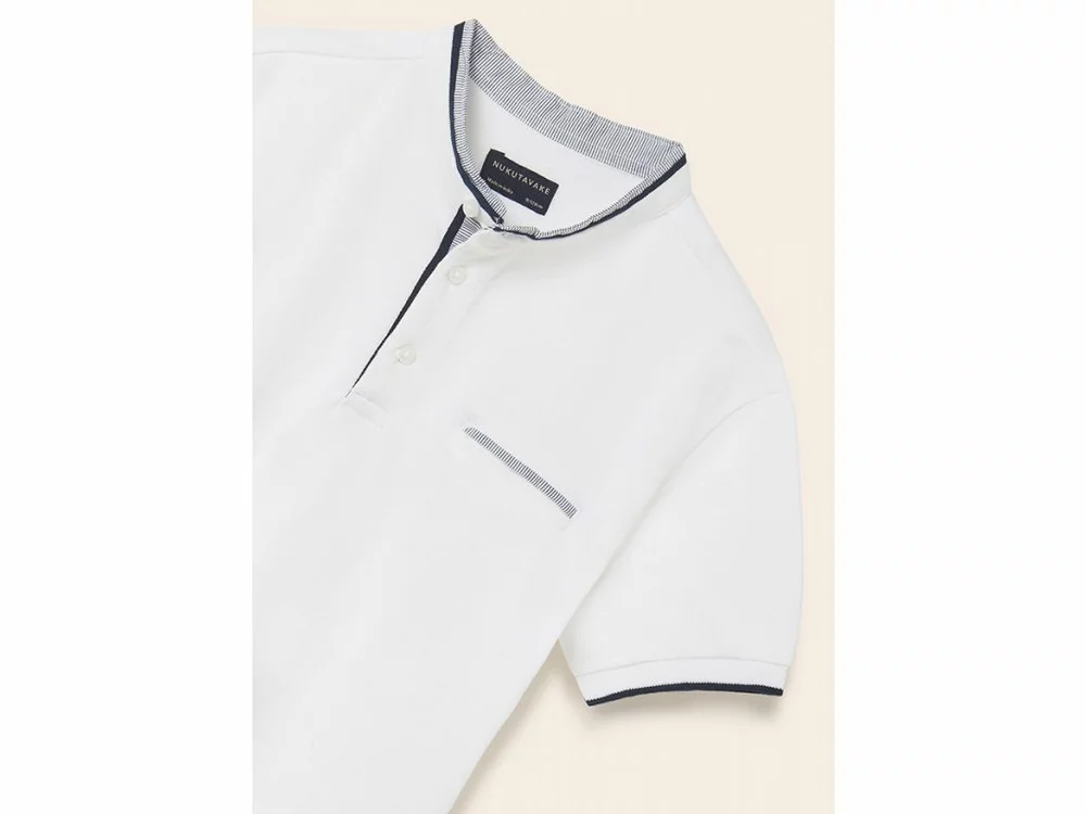Chlapecké triko polo krátký rukáv Mayoral 6103-35 Blanco velikost 166