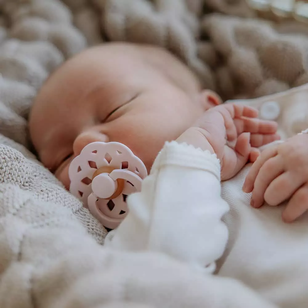 BIBS Boheme dudlíky z přírodního kaučuku 2ks  velikost 1 (0-6měs) Pale Butter/Dusty Pink