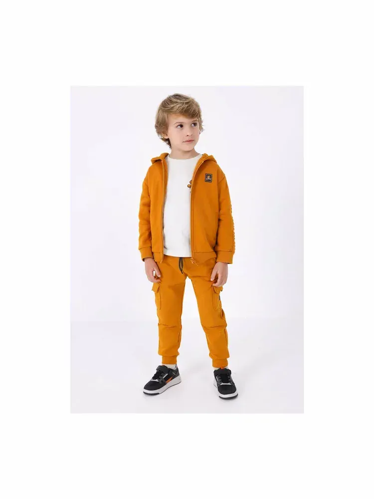 Chlapecká mikina s kapucí Mayoral 4444-68 Ochre