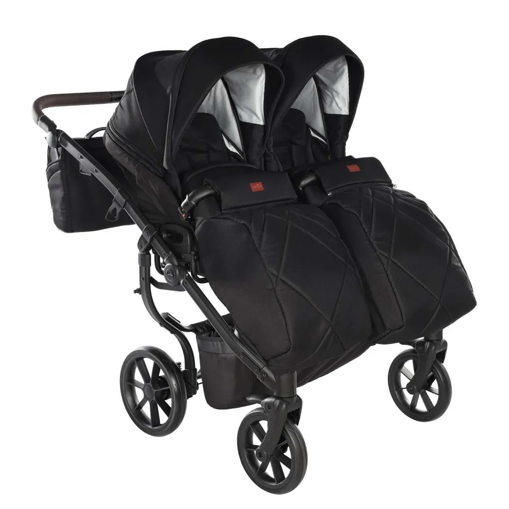 Kočárek pro dvojčata Jasmine Duo Life 03 Black