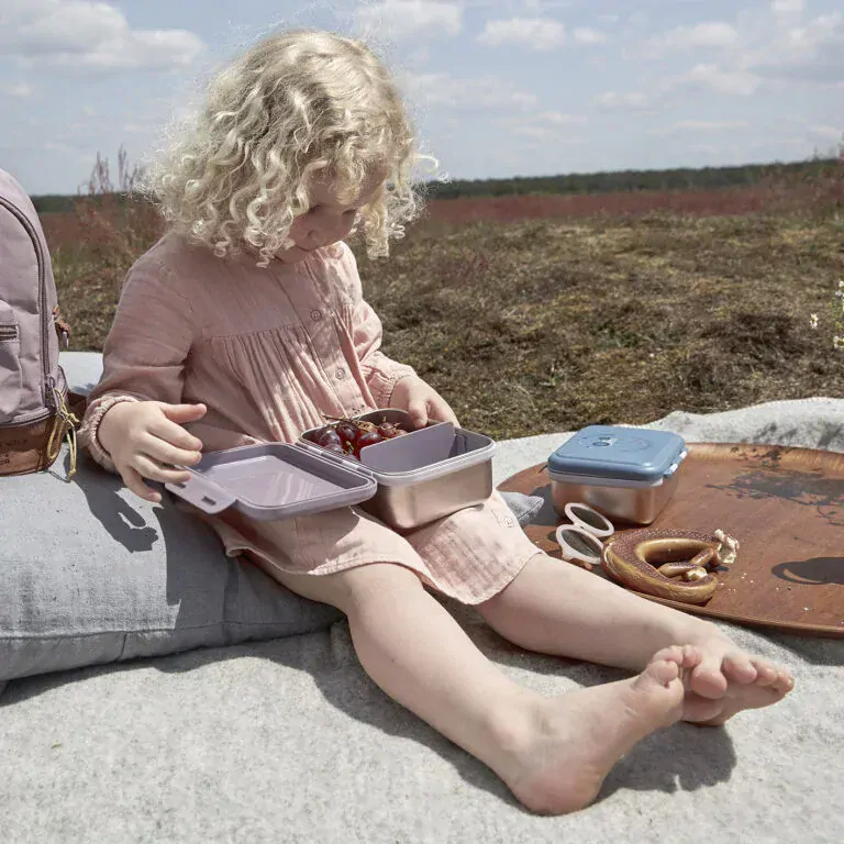 Krabička na svačinu Lässig Lunchbox Stainless steel Adventure tractor 