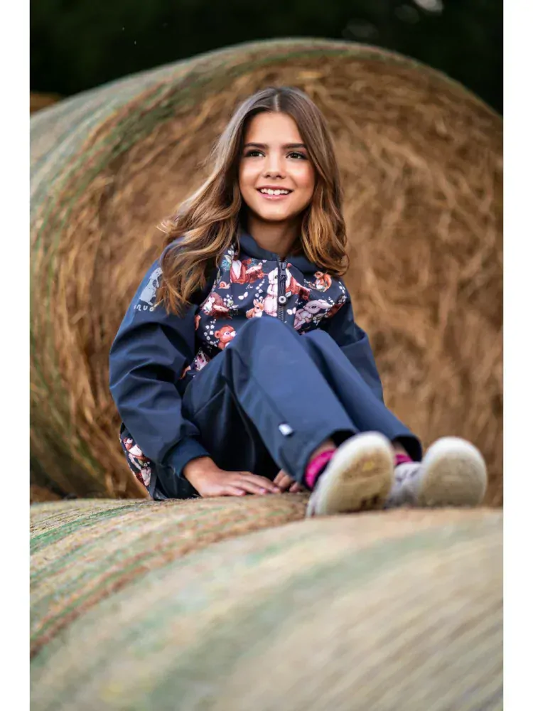 Dětské Softshellové kalhoty Unuo bez zateplení Basic, Šedá