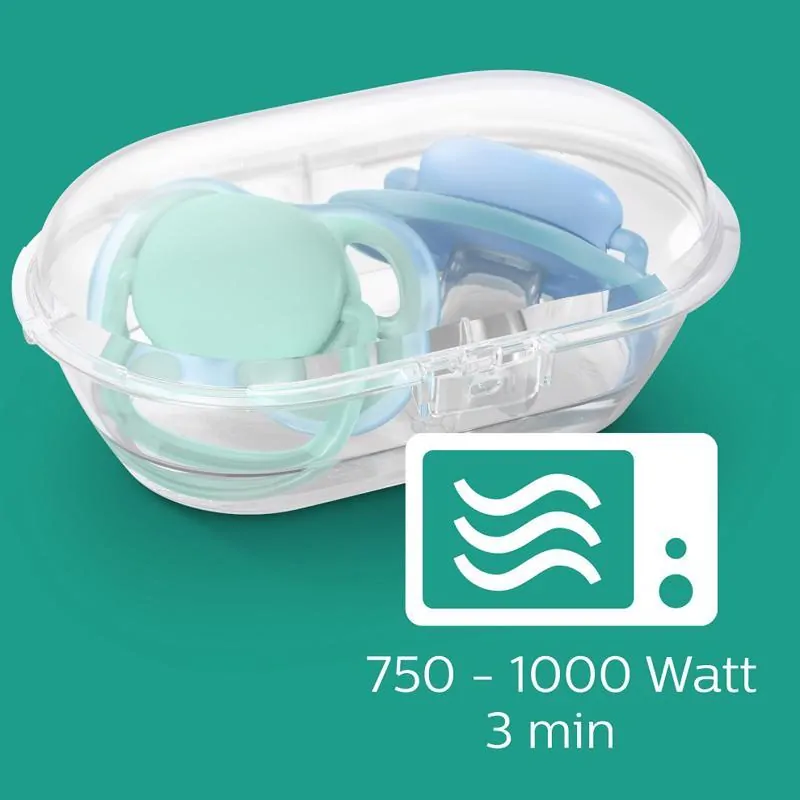 Philips AVENT Šidítko Ultra air noční 0-6m chlapec, 2ks