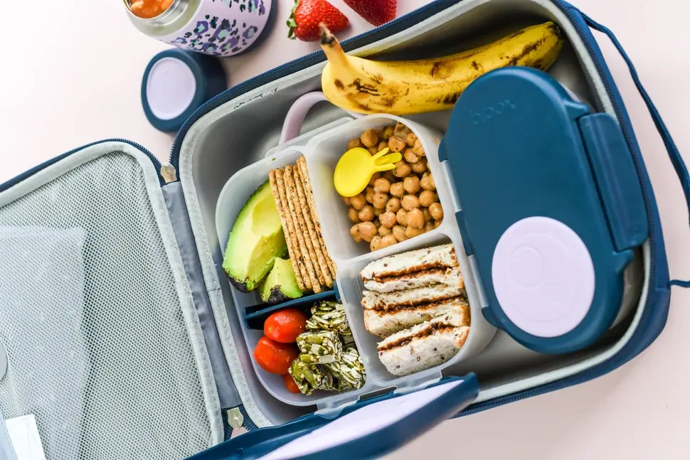 b.box Svačinový box malý - Indigo/Růžový