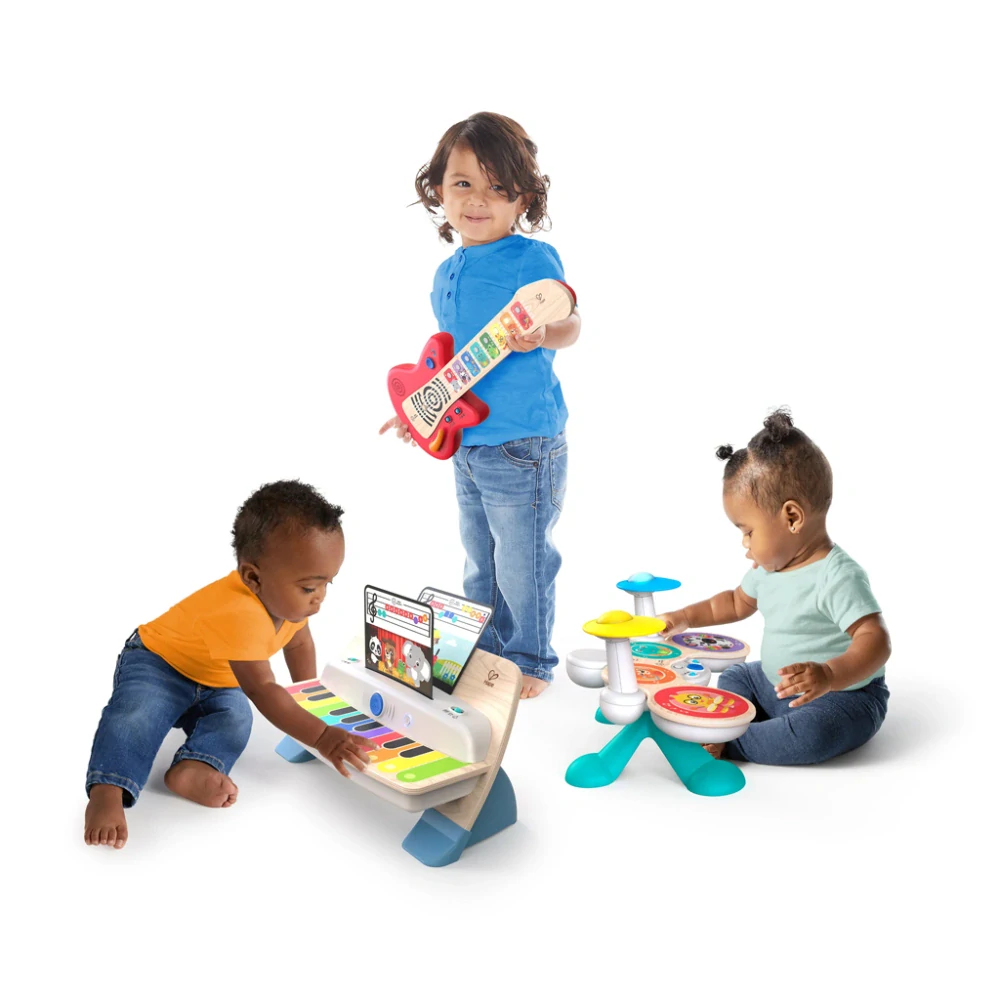 BABY EINSTEIN Hračka hudební Set bubnů Together in Tune Drums™ Connected Magic Touch™ HAPE 12m+