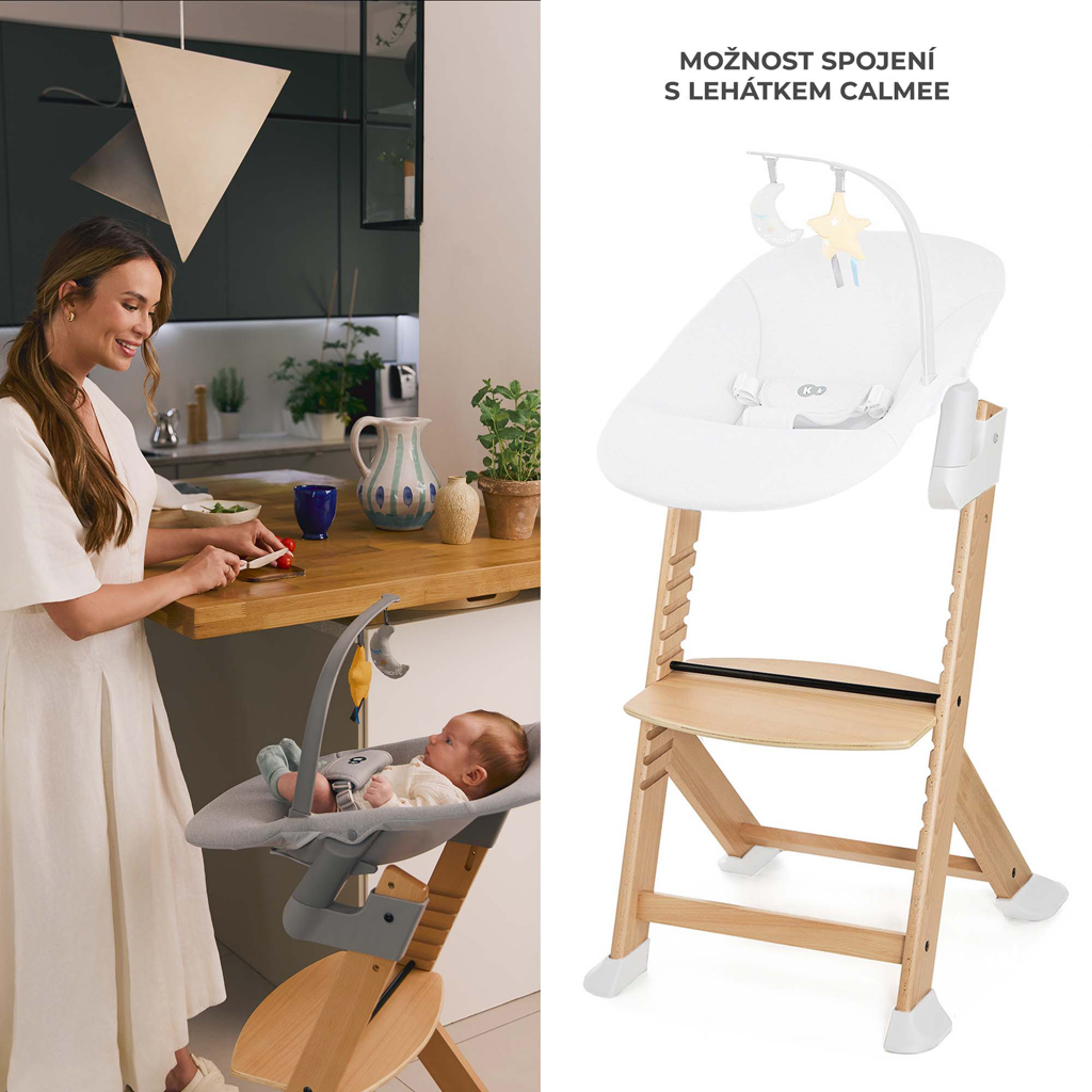 KINDERKRAFT Židlička jídelní Enock Brown