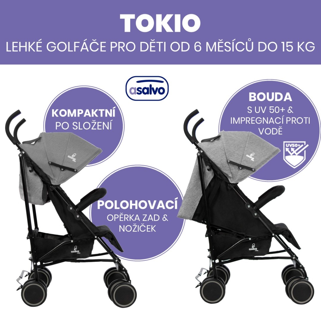 Golfové hole Asalvo Tokio Anthracite