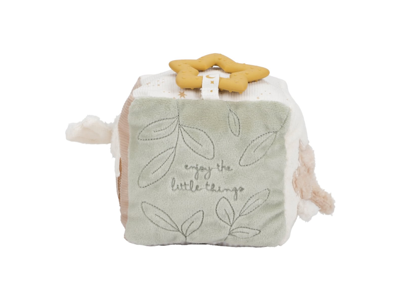 Little Dutch Kostka textilní s aktivitami Newborn Naturals