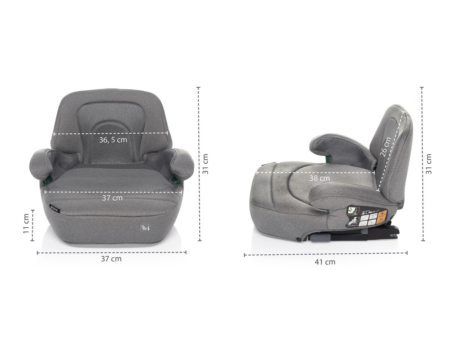 ZOPA Autosedačka iBooster i-Size Boss Grey