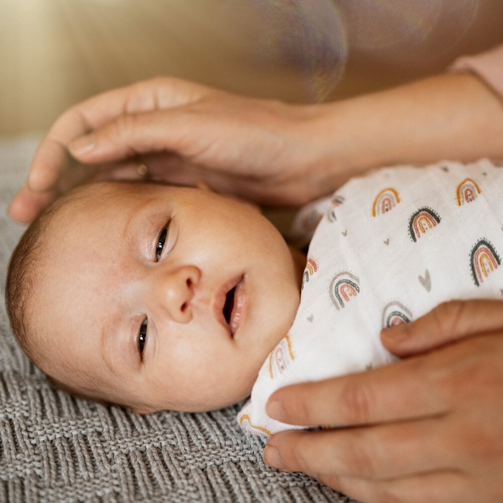 PETITE&MARS Přikrývka bambusová mušelínová 2ks Misty Celestial Planets  120 x 120 cm