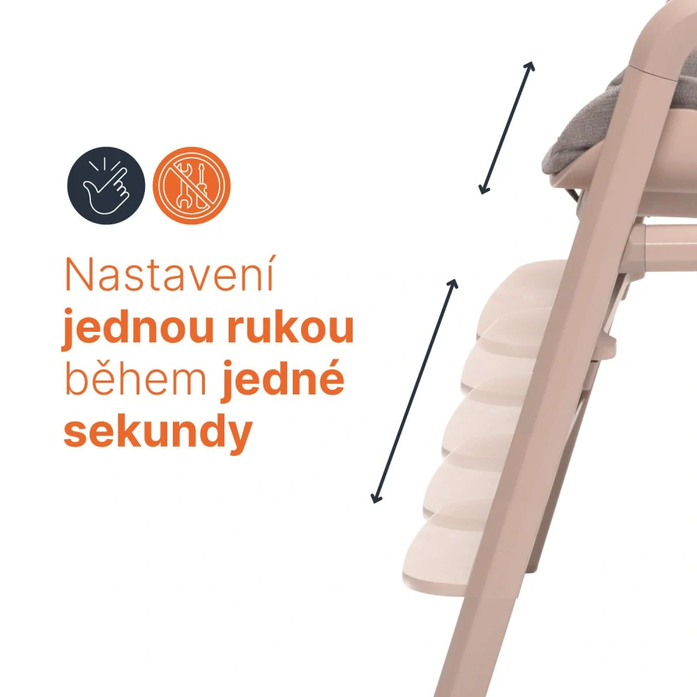 ZOPA Set židlička Inspira + novorozenecký set + houpací základna Pistacio Green